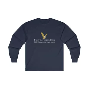 First Republic Bank Risikomanagement Abteilung Rundhalsausschnitt Langarm-T-Shirt | Lustig - Bild 1 von 22