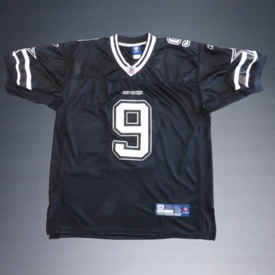 CAMISETA DE FÚTBOL AMERICANO NEGRA REEBOK ON FIELD NFL TONY ROMO #9 DALLAS COWBOYS TALLA 50 Foto 1 de 4