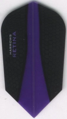 TON JUNKIE DARTS Purple RETINA Slim Dart Flights: 3 per set