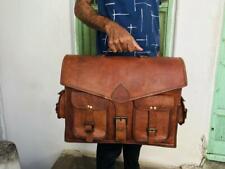 Bag Leather Messenger Shoulder Business Genuine Office Men Briefcase Laptop