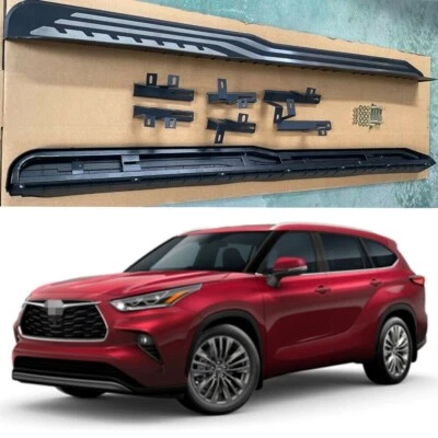 2Pcs Fixed Running Boards Side Step Nerf Bar fit for Highlander XU70 2020-2025 - Image 1 of 4