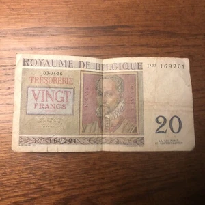 1956 Belgium 20 Francs | Circulated | Royaume De Belgique | Koninkrijk Belgie - Picture 1 of 8