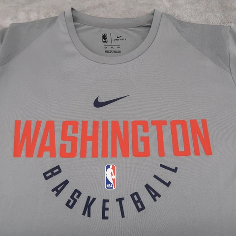 Nike Dri-Fit Washington Wizards Basketball Practice Shirt Men's XLT Short Sleeve Cover