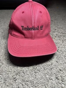 Vintage Timberland Maroon Flex seam Cap 100% Cotton Excellent Condition - Picture 1 of 7