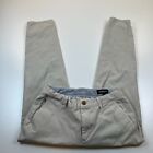 Bonobos Chino Pants Mens 30x26 Beige Flat Front Slim Taper Cotton Stretch Casual