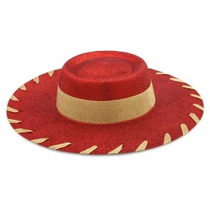 New Original Disney Store Kids Toy Story Jessie Cowgirl Hat Sparkly Red Gold - Picture 1 of 2