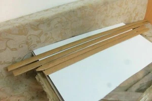 4 NOS BMC BRITISH LEYLAND SIDE TRIM MOULDINGS CLASSIC AUSTIN MORRIS MG WOLSELEY - Picture 1 of 4