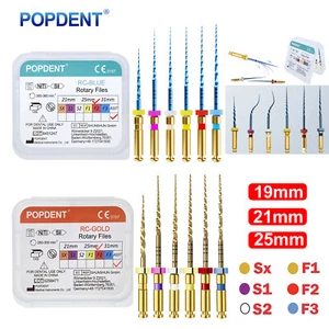 Canale radicolare dentale Endo Niti file rotanti X-pro lime blu/oro SX-F3 21/25mm 6pz - Foto 1 di 55