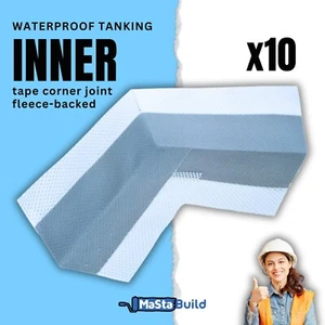 Cinta de depósito impermeable esquina juntas interiores ducha baño sello Aqua Build x10 - Imagen 1 de 11