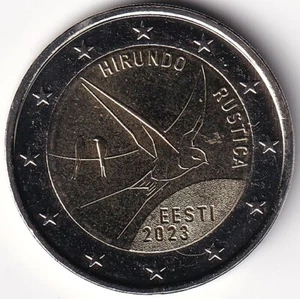 2 Euro Gedenkmünze Estland - 2023 - "Nationalvogel Rauchschwalbe" - Picture 1 of 2
