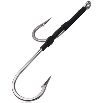 Plataforma de doble gancho de 5 piezas para arrastrar y trozar ganchos de arrastre dobles de agua salada Foto 1 de 4