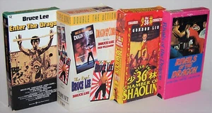 Bruce Lee & Kung Fu VHS Lot: Enter The Dragon, 2 VHS Set, Rivals Of The Dragon + - Imagen 1 de 6
