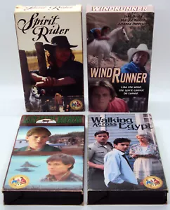 SPIRIT RIDER Windrunner Lost In The Barrens Walking Across Egypt 4 VHS Tapes Lot - Imagen 1 de 6