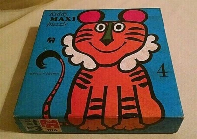 PUZZLE TIGRE VINTAGE KIDDY MAXI JUMBO 16 PIEZAS #4 1116 HOLANDA V HENSOTEN 47X60 CM. Foto 1 de 4