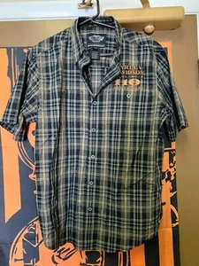 Camisa Original Harley-Davidson® Franela a Cuadros Calce Relajado 96462-13VM Talla M - Imagen 1 de 5