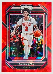 2022-23 Prizm Lonzo Ball Red Ice #88 Chicago Bulls - Picture 1 of 4
