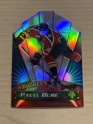 PAVEL BURE 2000 Topps Chrome #RF1 ROCKET'S FLARE REFRACTOR INSERT LEGEND & HOF - Image 1 of 4