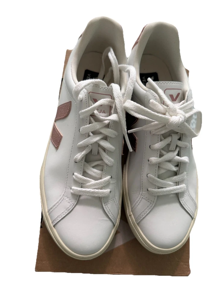 Veja Women’s Sneakers Esplar White Pink Rose Gold 39 8 - Image 1 of 4
