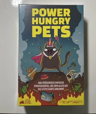 Kartenspiel Power Hungry Pets (Exploding Kittens Inc.) NEU/OVP - Bild 1 von 2