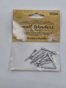 Small Wonders By Nicole Miniature Dollhouse Ornate Silverware Utensils NEW 1:12 - Picture 1 of 3