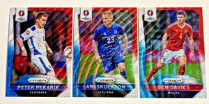 2016 Panini Prizm UEFA Euro Red White & Blue PRIZM 3 Pc Set #117 #126 #135 - Picture 1 of 11
