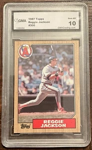 Reggie Jackson Hof GMA 1987 Topps #300 10 gemas como nuevo California Angels - Imagen 1 de 2