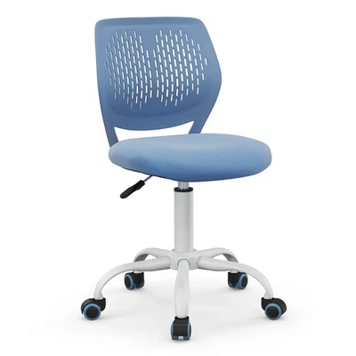Kids Desk Chair Ergonomic Swivel Children Mesh Study Height Adjustable Blue - Image 1 of 4