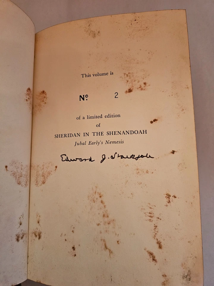RARE #2 SIGNED Limited 1st Edition - Sheridan in the Shenandoah by Stackpole - Image 1 of 4