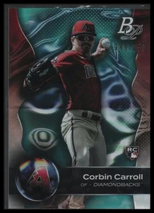 2023 Bowman Platinum #31 Corbin Carroll Aqua Ice Foil #/250 - Bild 1 von 2