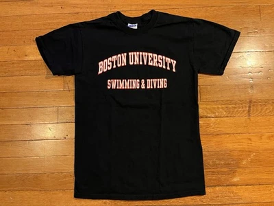 Boston University Terriers Swimming And Diving Team Issue Shirt Men’s S Black - Image 1 of 4