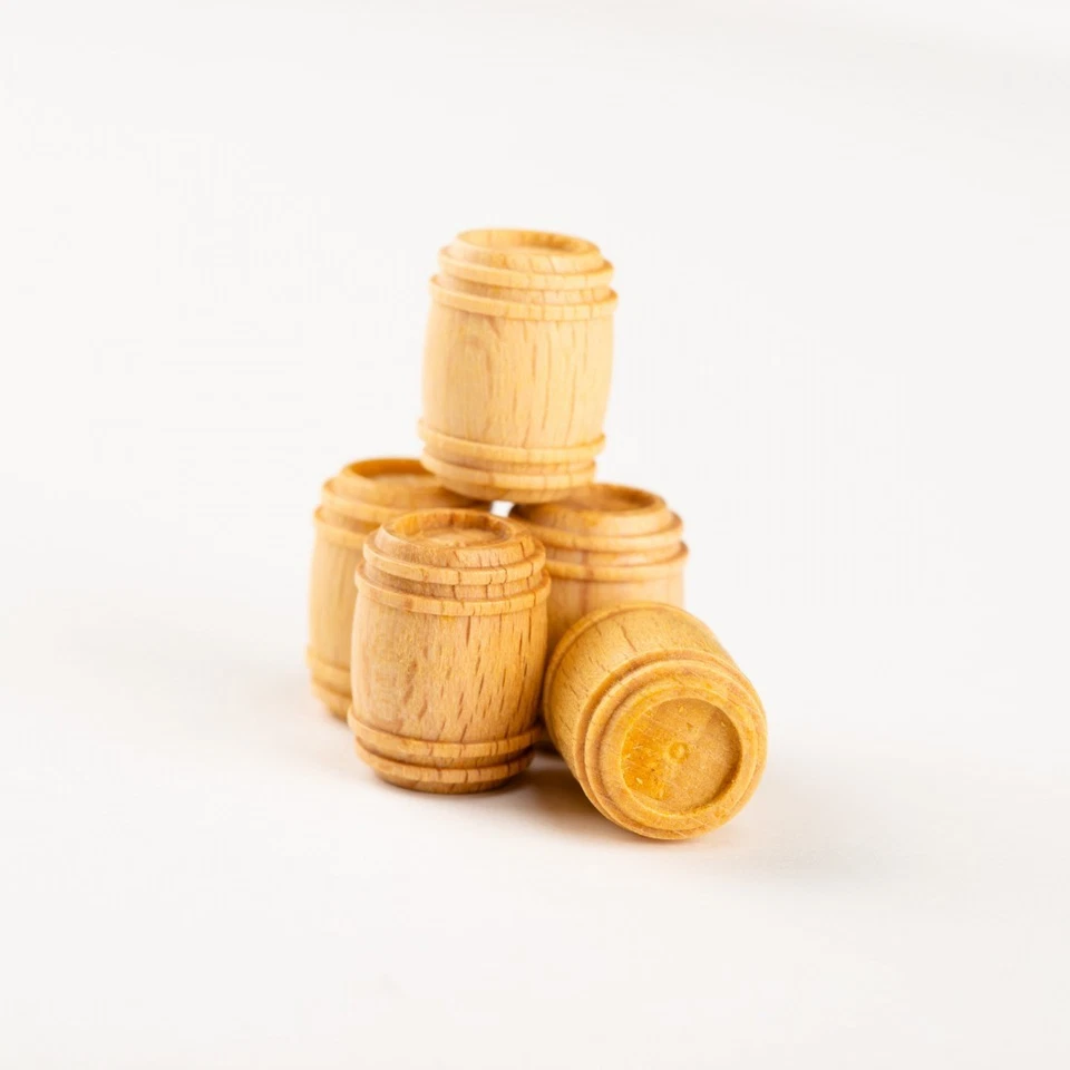 Mantua Modell, Fässer Im Buchsbaum, 12x14mm Art. 32361 Set 5 Stücke - Bild 1 von 1