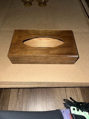 Raro Gruwood De Colección Mediados de Siglo Moderno Caja Kleenex de Pañuelo/Puerta Corredera Años 60 MCM Foto 1 de 4