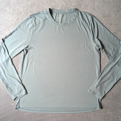 Free Fly Bamboo Shade II 长袖衬衫女式特大号 XL 蓝色钓鱼 — 第 1/4 张图片