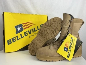 Belleville 790ST - Tan GORETEX Waterproof Steel Toe Combat Boots | Men's 10W NEW - Picture 1 of 14