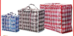 Large Moving Storage Bag Clothes Quilt Carrying Organizer Travel + Zipper - Picture 1 of 4