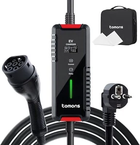 Typ 2 Ladekabel Schuko 3,5 kW 16A 6M EV Mobile Wallbox Elektroauto Ladegerät - Bild 1 von 8