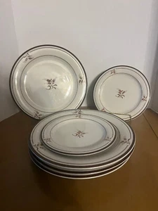 Juego de vajilla de 8 piezas de gres Permastone 818 Prestige marrón - Imagen 1 de 6