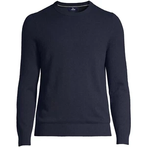 Lands' End FINE GAUGE Cashmere Crewneck Sweater. M. - Picture 1 of 4