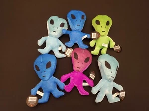 6X LOT Toy Works Toy Factory 9" Stuffed Alien Plushies NEW WITH TAGS - Picture 1 of 5
