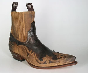 4660 Sendra Stivaletti Serr. Camello Usado Nero Stivali da Cowboy Braun - Imagen 1 de 3