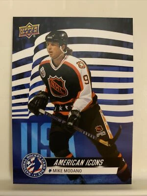 2022 Upper Deck National Hockey Card Day USA #USA-13 Mike Modano - Image 1 of 2