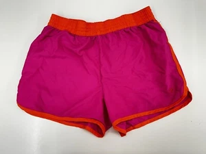 OP Childrens Girls Shorts Swim Cover Athletic Size XL 14-16 Pink Orange - Picture 1 of 9