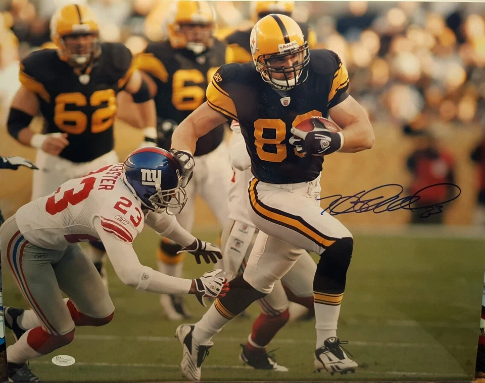 Heath Miller Signed Pittsburgh Steelers Horizontal 16x20 Photo JSA WITNESSED COA - Image 1 of 4