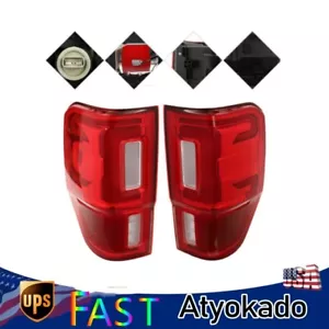 For Ford Ranger 2019 2020-2023 Rear Tail Lights LED Tail Lights With Blind Spot - Foto 1 di 14