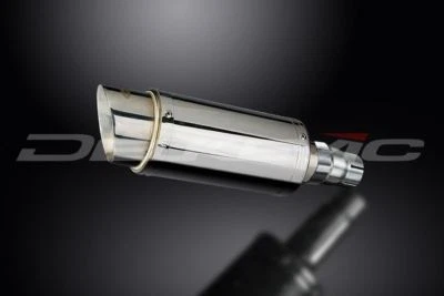 Silenciador redondo de acero inoxidable Delkevic Mini 8" escape Yamaha YZF-R6 2006-2017 Foto 1 de 3