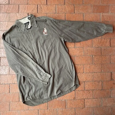 Red Head Mens 2XLT Forest Green Pocket Button Up Shirt Embroidered Fox Outdoors - Image 1 of 4