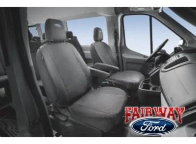 15 thru 26 Transit 150 250 350 OEM Ford Front Seat Cover Set PAIR - Charcoal — 第 1/4 张图片