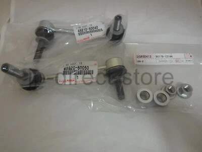 Genuine Toyota 4RUNNER FJ CRUISER Lexus GX470 Front Stabilizer Links & Nuts OEM - Image 1 of 4