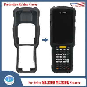 Protective Rubber Cover for Zebra MC3300 MC330K Scanner (PN:SG-MC33-RBTG-01) NEW - Picture 1 of 9
