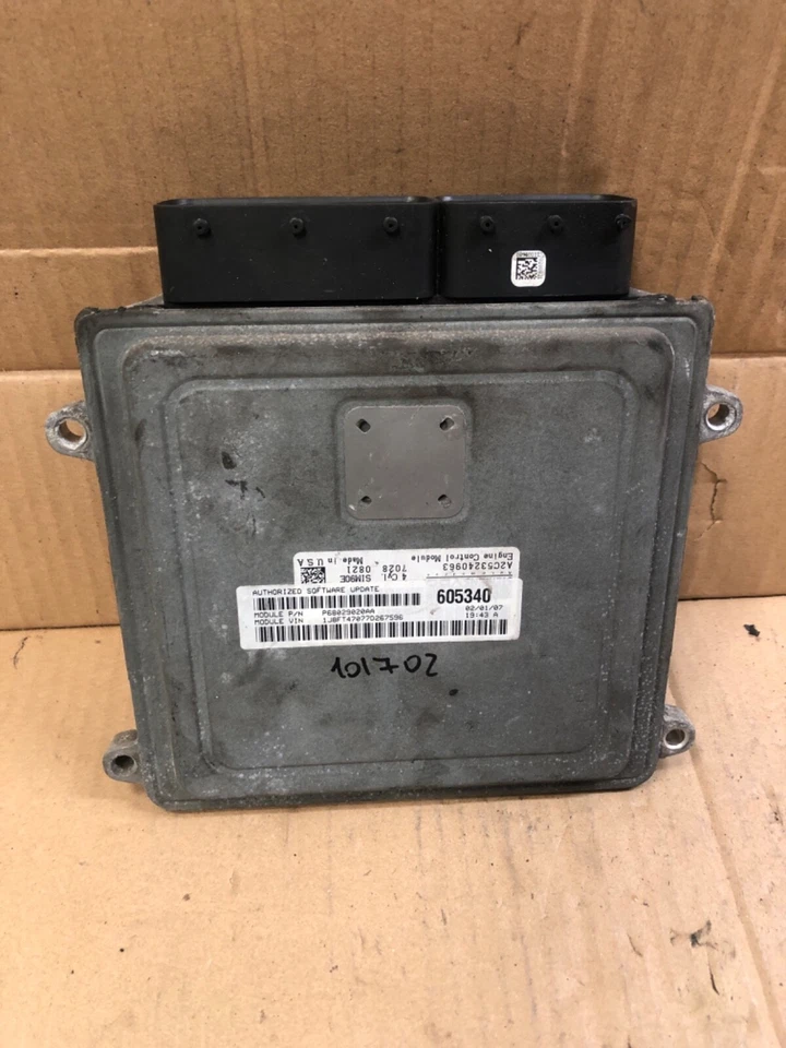 Jeep Patriot Compass 2007 módulo de control del motor de 2,0 L computadora ecu P68029020AA Foto 1 de 4